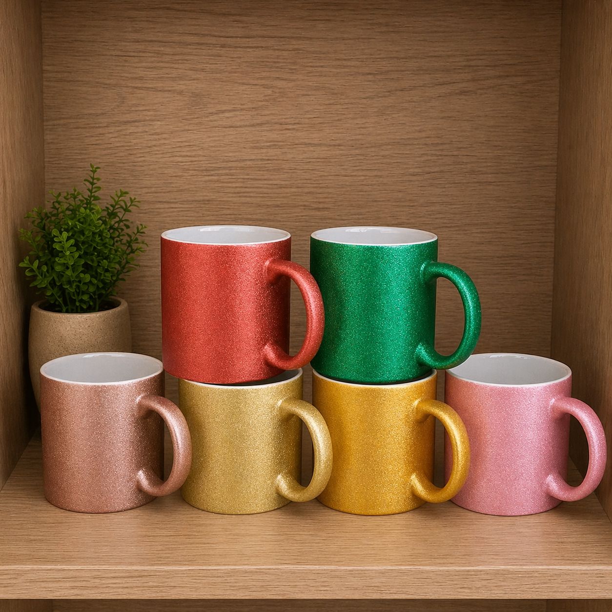 Caneca Com Gliter 325 ml