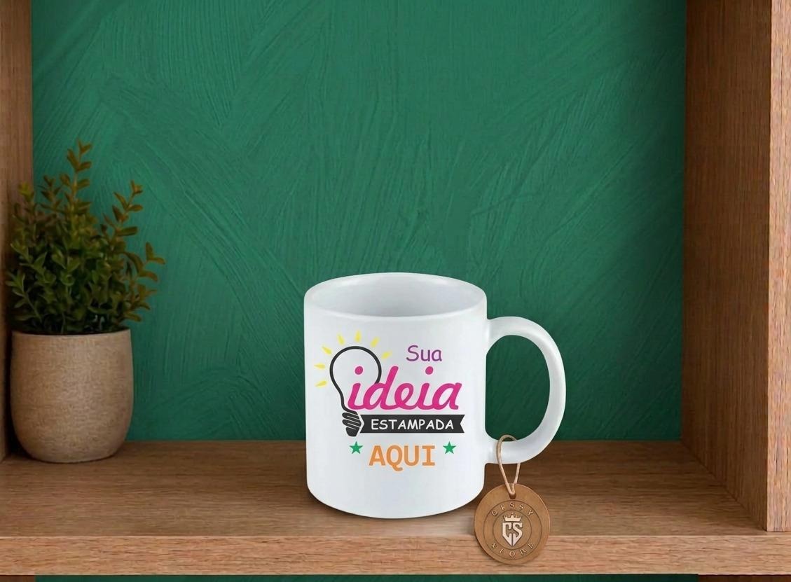 Caneca de porcelana Branca 325 ml